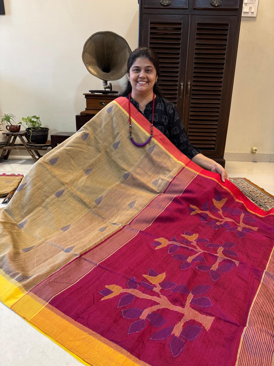 Hand loom cotton saree