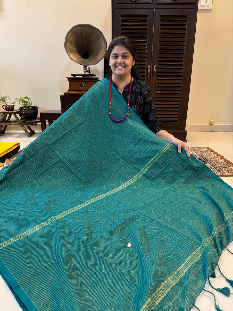 Plain Hand loom saree