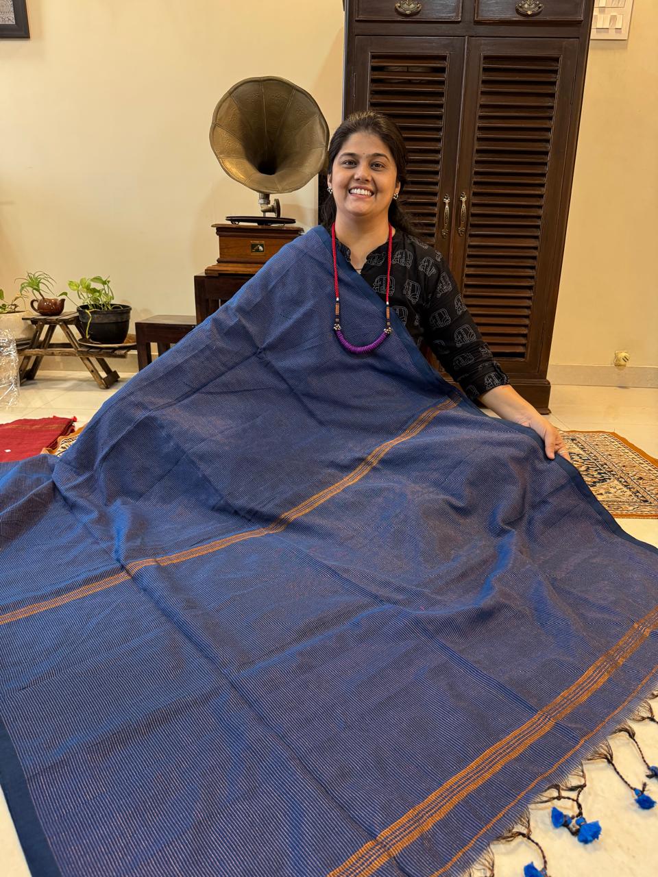 Plain Hand loom saree